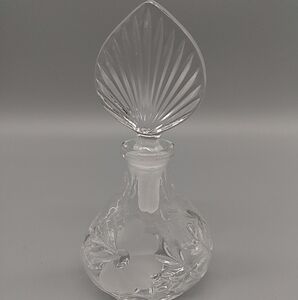 Vintage princess house Germany lead crystal glass floral perfume bottle